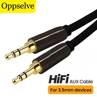oppselve jack to jack 3 5mm cord for earphone pc car audio stereo extender nylon cord jack 3 5 aux wire cable for moible phone