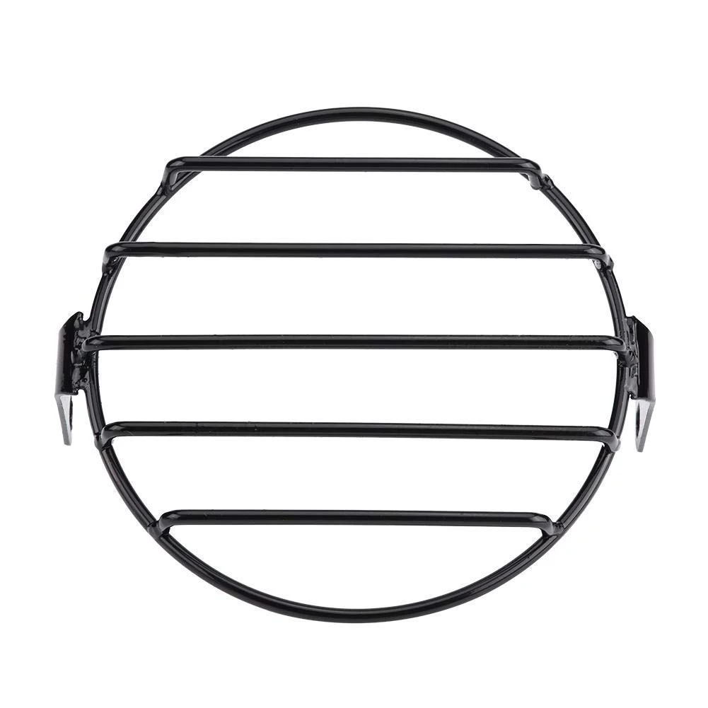 

1pc 6" Retro Motorcycle Headlight Metal Mesh Grill Cover Mask Protector Black Square diamond Metal Grid Motor Parts