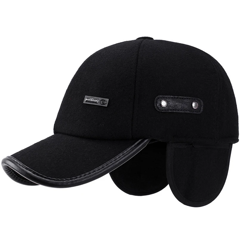 Новинка 2022 зимняя мужская кепка для папы бейсболка фетровая плотная русская