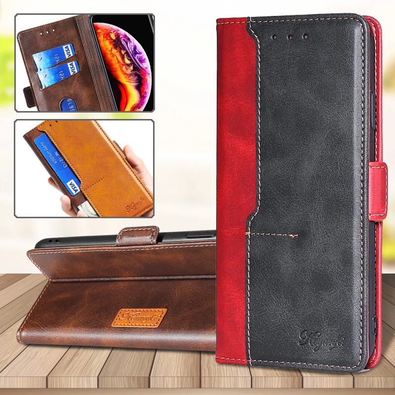 

Чехол-книжка для Oppo Realme X7 Q2 Pro Q2i V3 V5 5G, кожа, с магнитной застежкой и подставкой