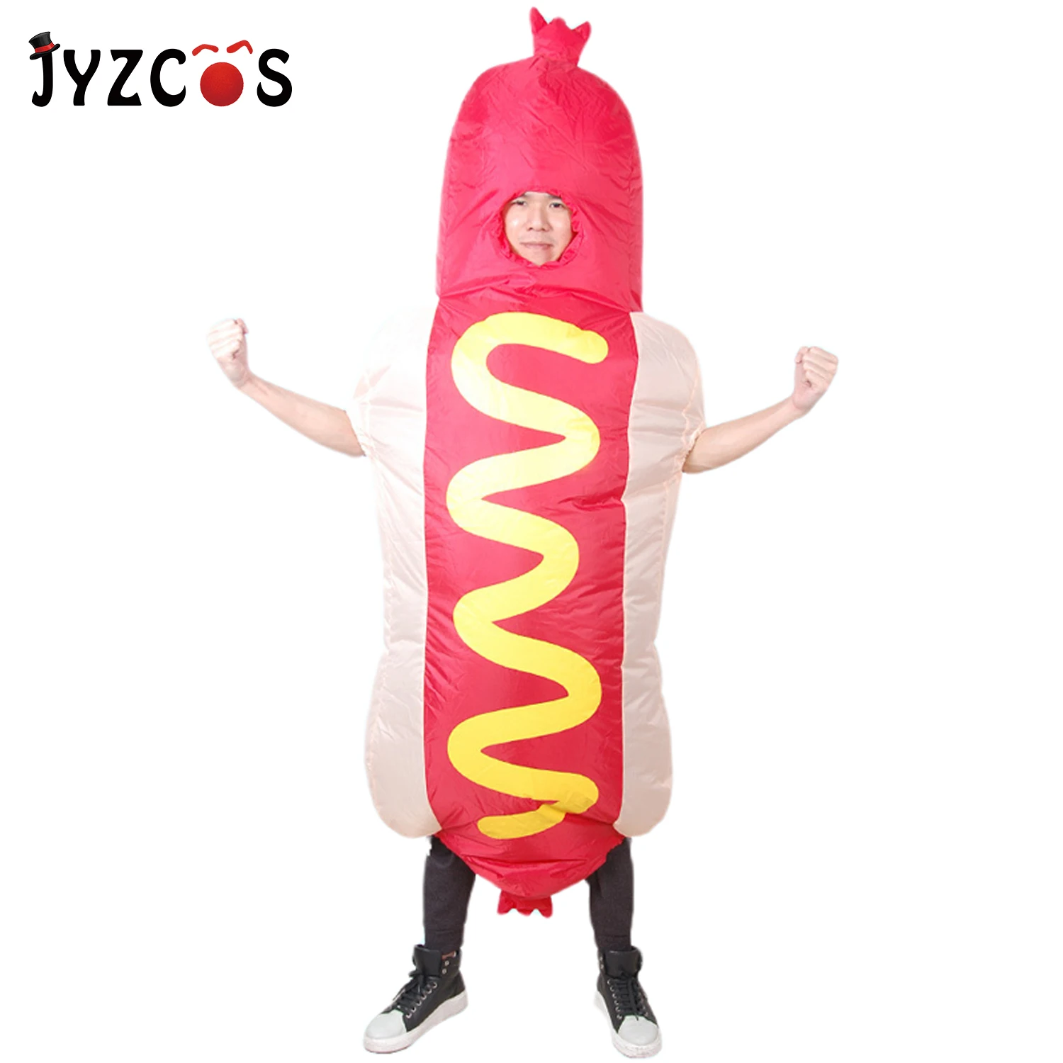 JYZCOS надувная Одежда для взрослых в виде хот догов косплея одежда вечеринки