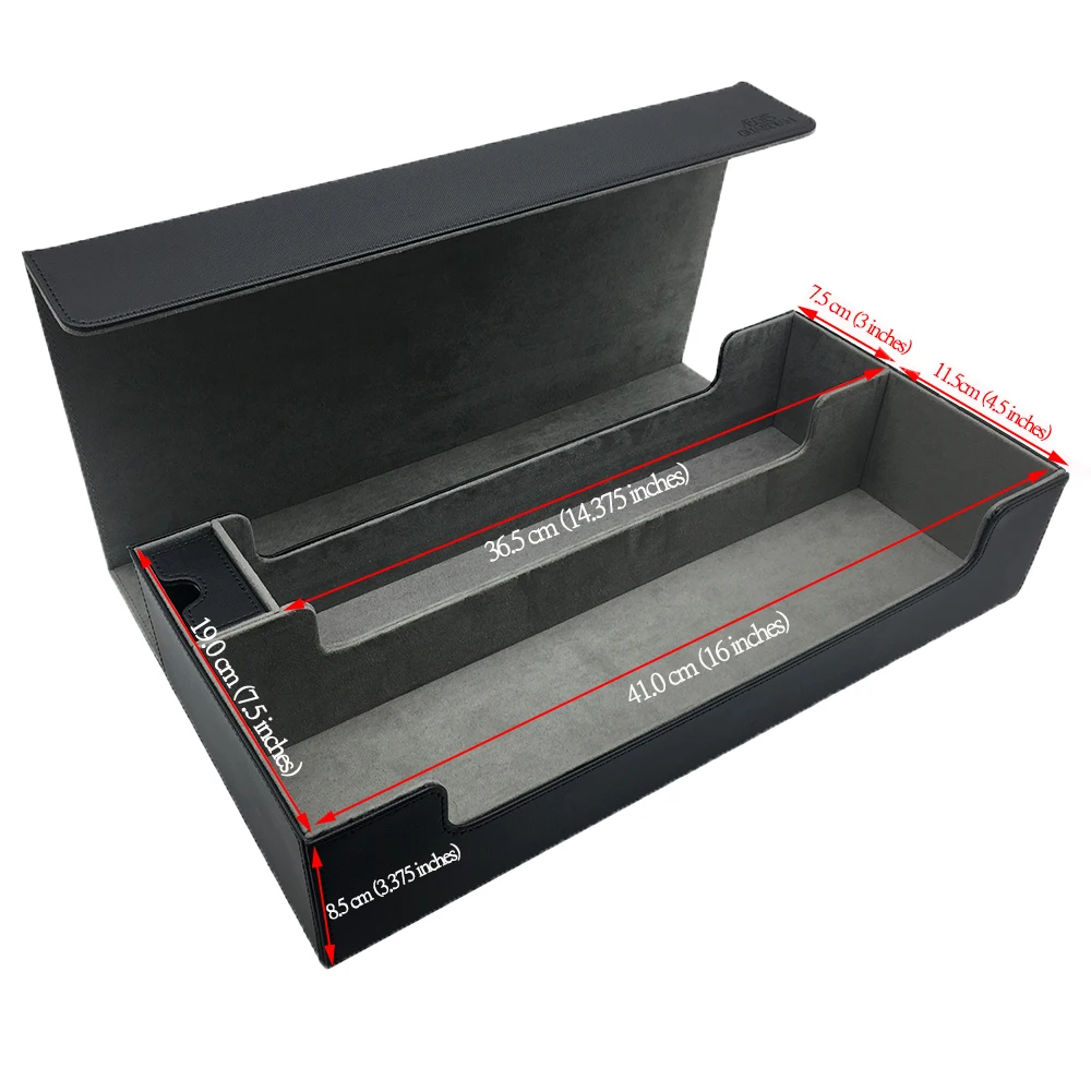 Большой черный чехол для карт коробка хранения настольных игр MTG/TCG/PKM/PTCG/YGO Yugioh