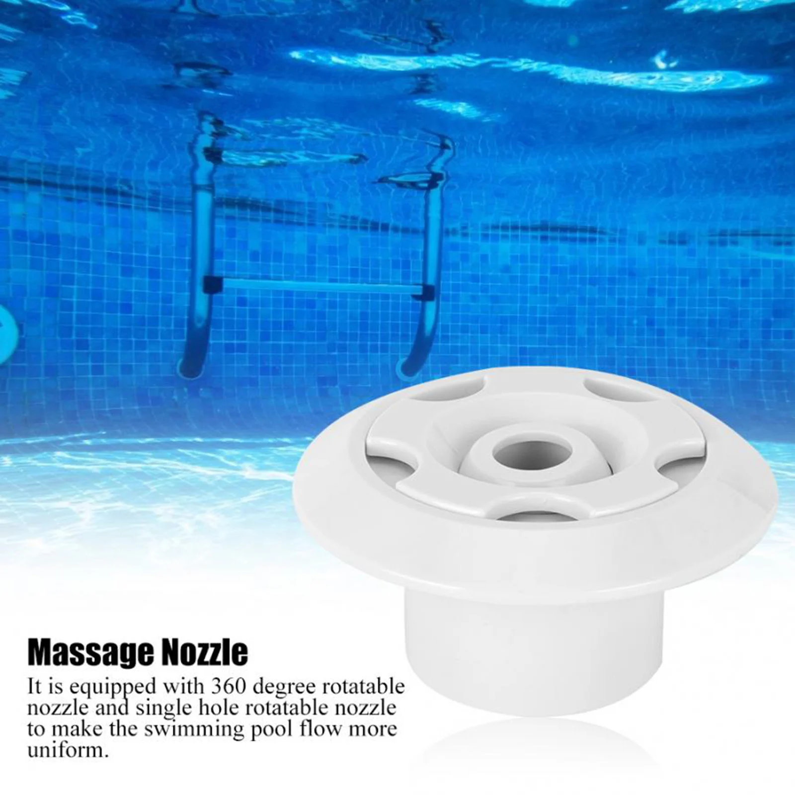 

2in Swimming Pool Massage Eyeball Nozzle Water Outlet Massage Bathtub Nozzle High Quality Swimming Pool Cleaning Tool Set