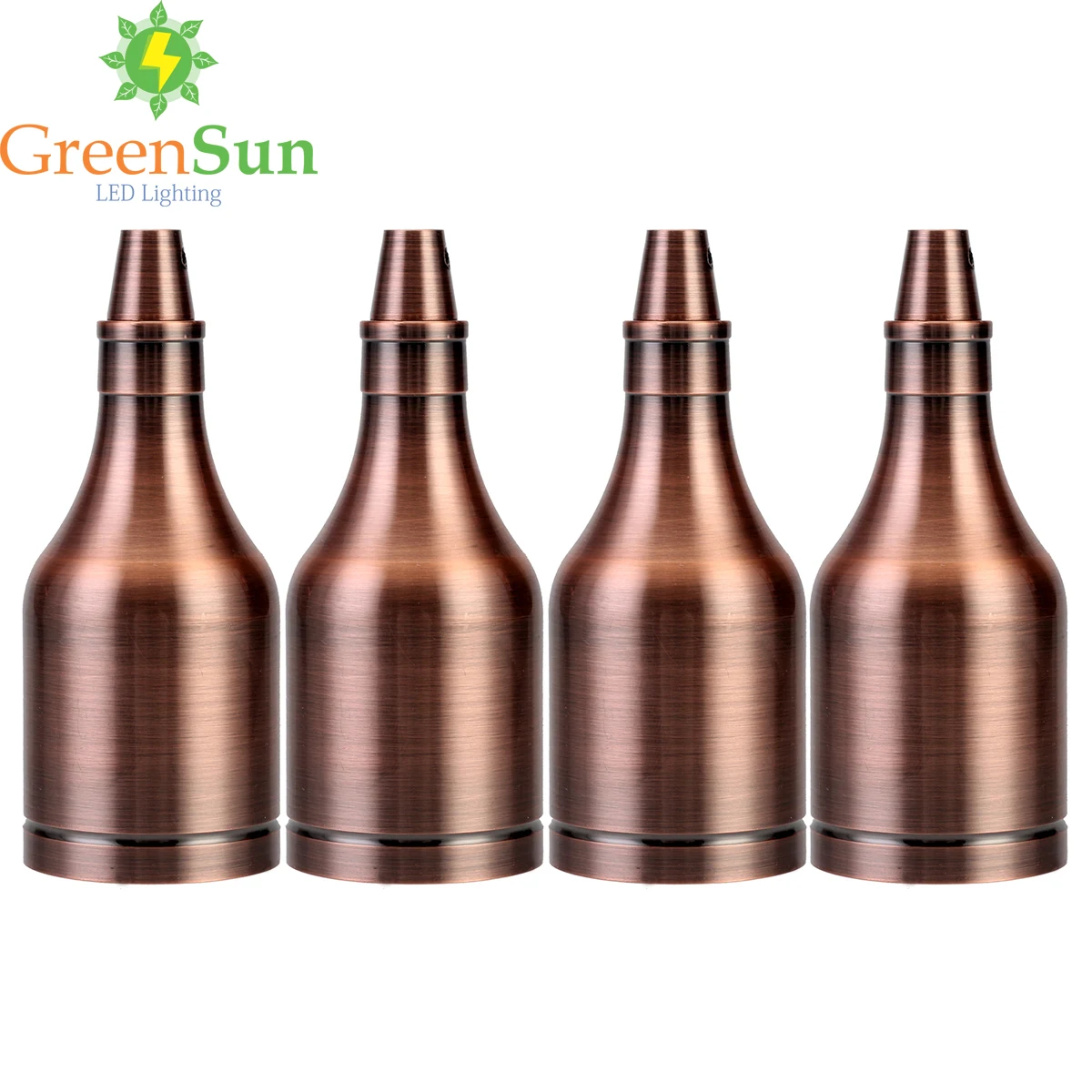 GreenSun 4 шт. красная латунь E27/E26 Потолочный подвесной светильник Медь держатель