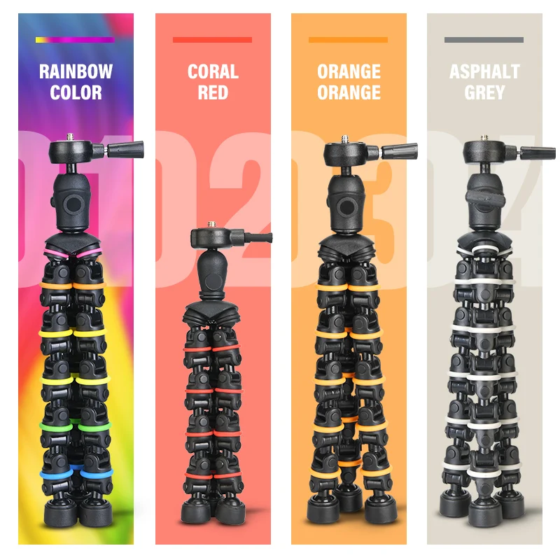 Штатив для телефона с держателем крепление Gopro Гибкий Настольный мини-штатив