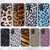 tiger leopard print panther diy phone case for samsung galaxy a02 a12 a21 a22 a32 a41 a42 a51 a71 a72 shell