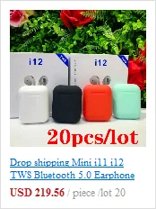 100 шт./лот i11 TWS Bluetooth 5,0 беспроводные наушники мини наушники с микрофоном для iPhone 7 samsung S6 S8 Xiaomi