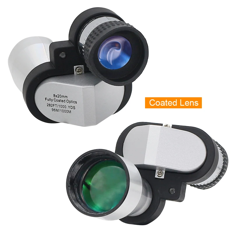 Монокуляр 30X Карманный с увеличением 8х и зажимом для телефона наблюдения за