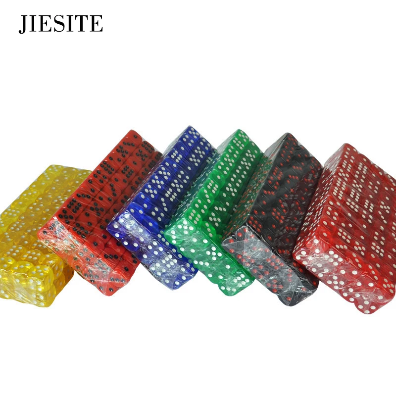 Акриловые цифровой кубики для развлечений азартные игры Transaprent питьевой