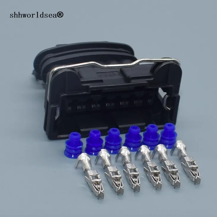 

Shhworldsea 5/100Sets 6 Pin 3.5mm car Waterproof Female Auto Wiring Harness Connector plug With Terminals And Seals 282236-2
