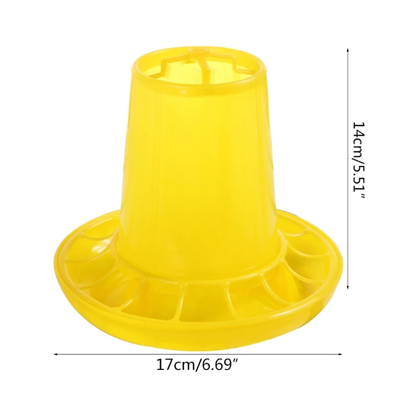 

69HF Chick Feeder Plastic Chicken Feeder 1Kg/2.2Pound Capacity Food Dispenser for Birds Small Poultry Feeding Equipment