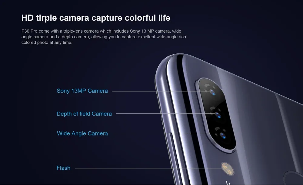 HOMTOM P30 Pro, 4 Гб ОЗУ, 64 Гб ПЗУ, Восьмиядерный мобильный телефон, 6,41 дюймов, полный дисплей, 13 МП, задняя камера, смартфон, отпечаток пальца