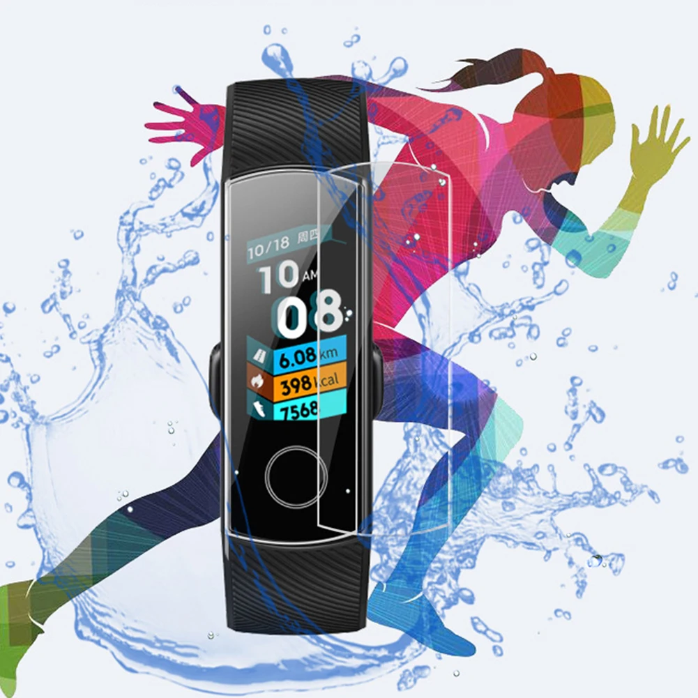 3 шт ТПУ Взрывозащищенная HD мягкая полная защитная пленка для huawei Honor Band 5 |