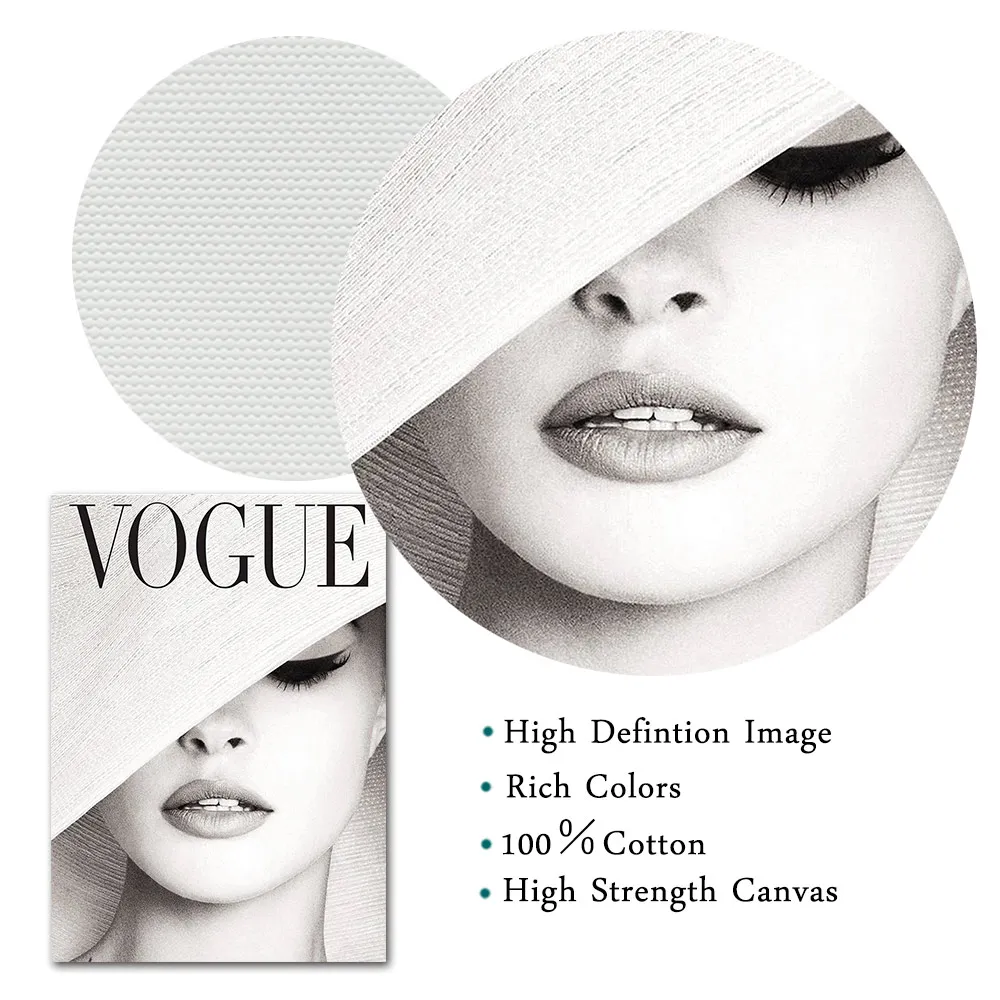 Цитаты черно-белые постеры Vogue beauty Art постер абстрактный холст Картина Настенная художественная Настенная картина для дамского декора комнаты