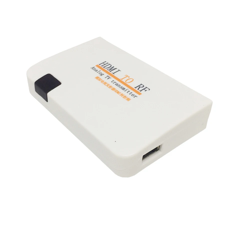 Analog TV Transmitter HDMI To RF Radio Frequency Signal HD Modulator Box Converter with Remome control zoom for HDTV PC |