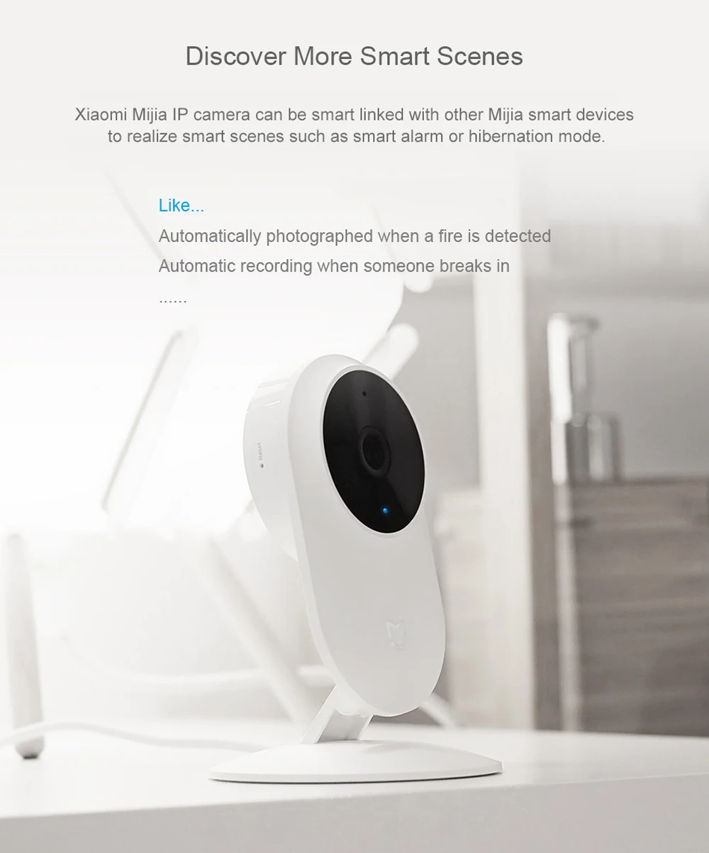 Оригинальная Xiaomi mi jia 1080P умная ip-веб-камера 130 градусов 2,4 г Wi-Fi 10 м инфракрасное ночное видение+ NAS mi c динамик mi Home Cam