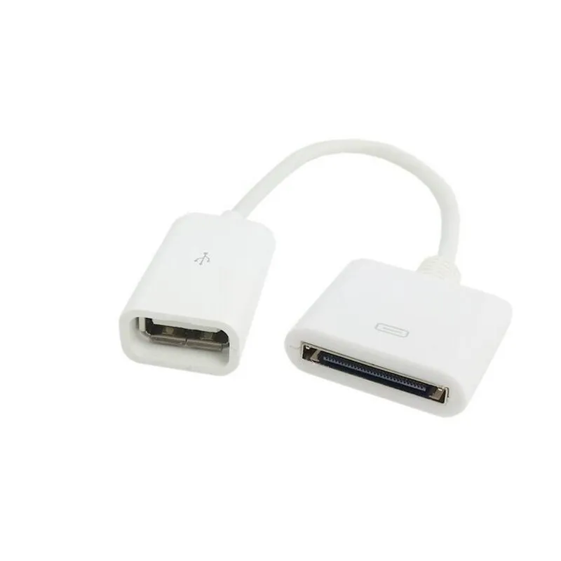 30-Pin Female to USB 2.0 Female Data and Charging Cable for iPhone and iPad - 10cm image 3