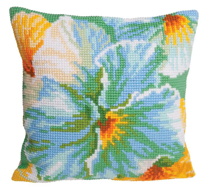 Пристёгивающаяся крючок подушка цветок DIY вязание крючком пряжа чехол печатный