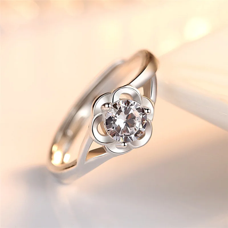 Новое поступление женские посеребренные кольца для девочек свадебные