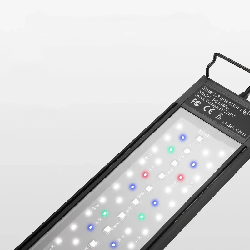 Luz LED de espectro completo para acuario, iluminaci&oacute;n de 8 colores, con temporizador, amanecer y atardecer, 80cm-1