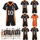 Аниме Haikyuu! Костюм для косплея, Джерси, Karasuno, для старшей школы, Волейбольного клуба, Shoyo Hinata, спортивная одежда, костюмы, наколенники