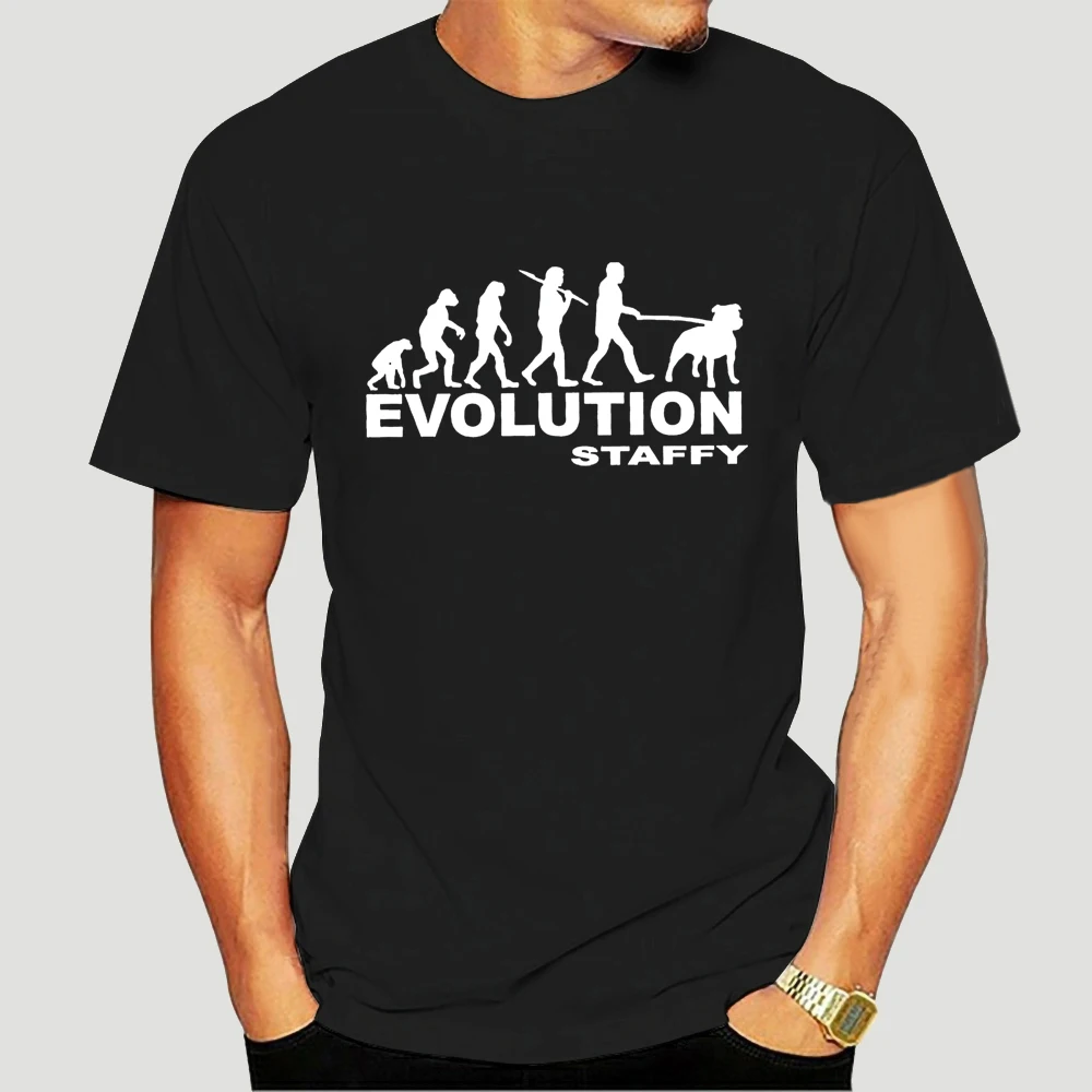 

Evolution Staffy Mens T Shirt Staffordshire Bull Terrier Staffie Staff Dog-3044D
