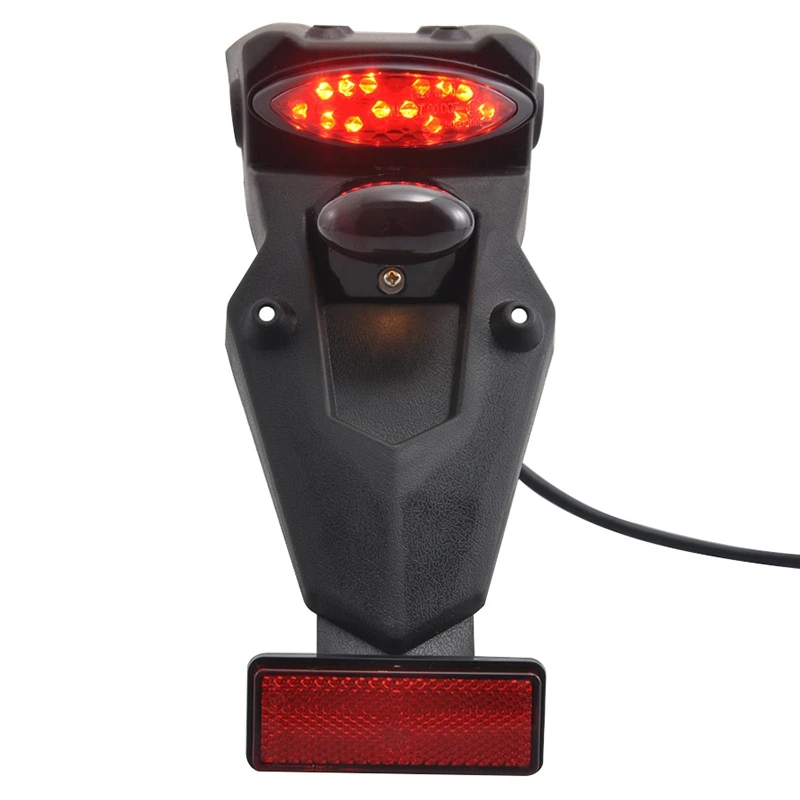 Universal Motorcycle Rear Fender Mudguard with LED Tail Light for Yamaha Brake Lamp |