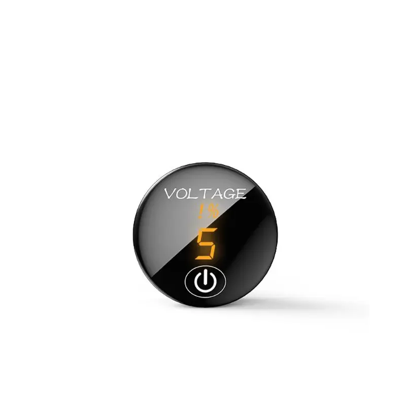 Car Motorcycle DC 5V-48V LED Panel Digital Voltage Meter Battery Capacity Display Voltmeter with Touch ON OFF Switch | Инструменты
