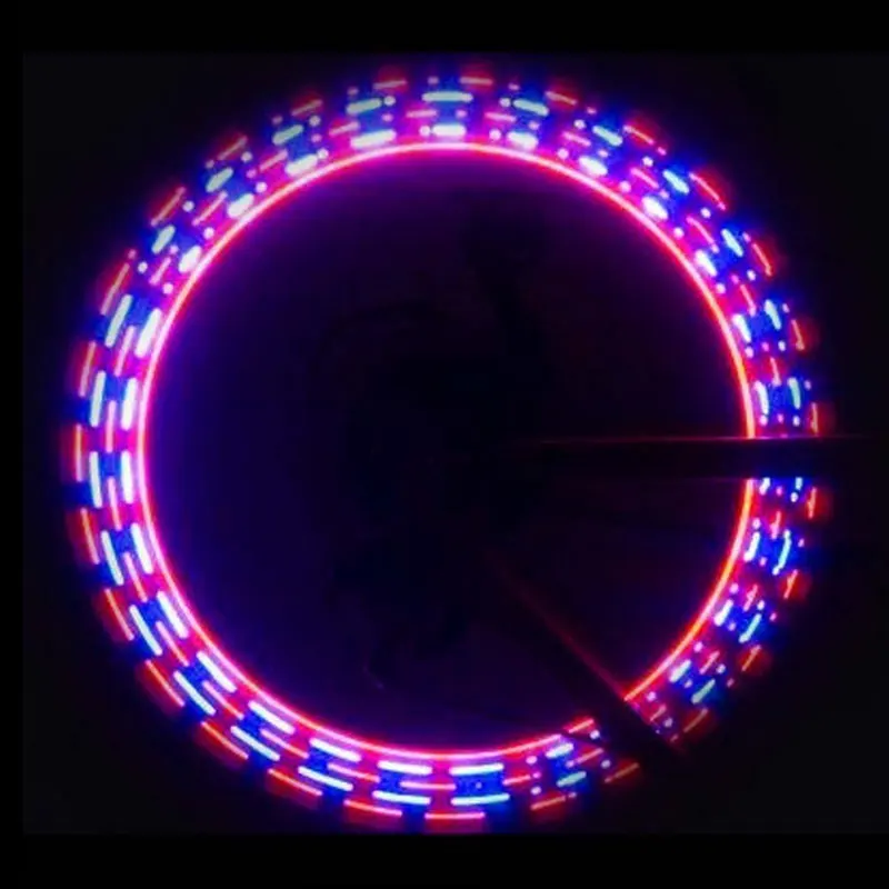 Велосипедный фонарь 5 светодиодов 8 режимов колпачки вентиля шины колеса спицы