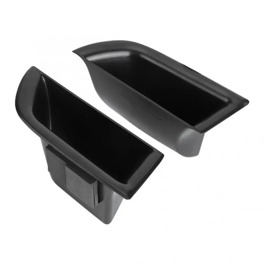 1 пара черных ящиков для хранения на дверь автомобиля внутренний контейнер