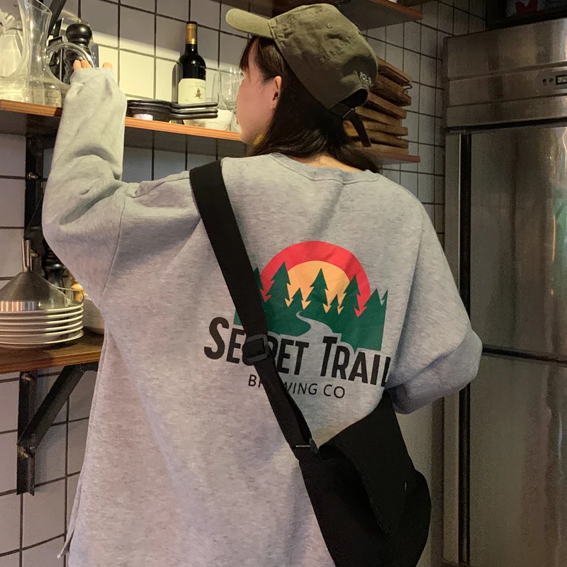 

Hoodies Women Harajuku Ulzzang Soft Female Spring Autumn Trendy Korean Style Loose Student Long Sleeve Thin Womens Clothing Chic