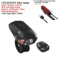 1800mah remote control led bike light speaker usb charging port cycle lamps 1000lm mountain riding headlight bicycle accessories