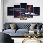 Картина космический корабль Вселенной, Звездный путь, плакат с кадром из фильма, HD, 5 шт.