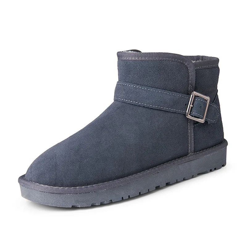 

Winter New Men's Casual Shoes Non-slip And Warm Suede Snow Boots Solid Cotton Shoes Comfortable Breathable Outdoor Walking Boots