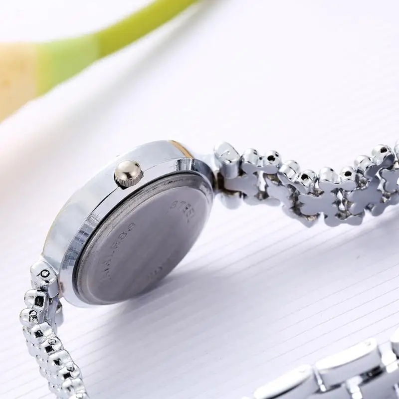 

Fashion Luxury Brand Rhinestone Quartz Women Watch Stainless Steel Bracelet Crystal Hot Ladies Clock Love Gift Wristwatches
