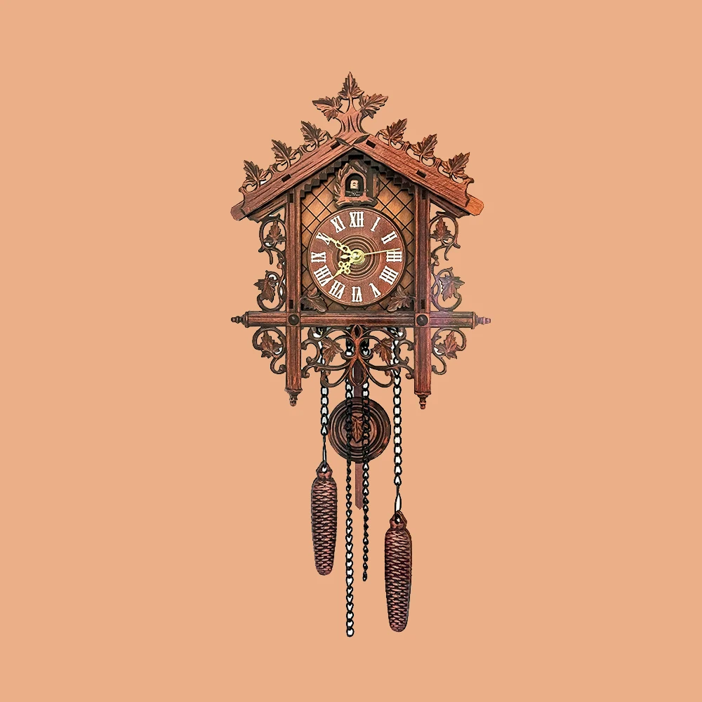Настенные часы Cuckoo в винтажном стиле настенный будильник ручной работы для