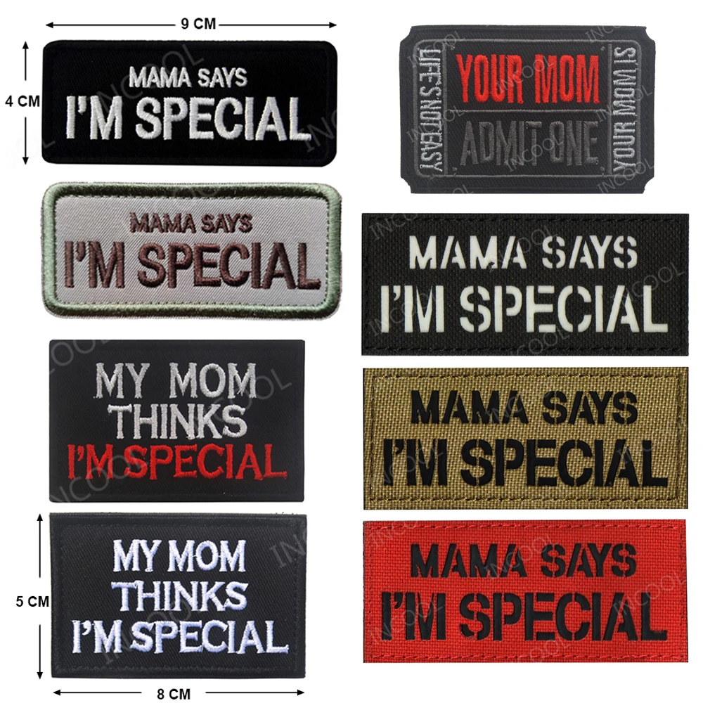 I Love MaMa сказал что я специальные вышитые патчи инфракрасный отражающей ИК