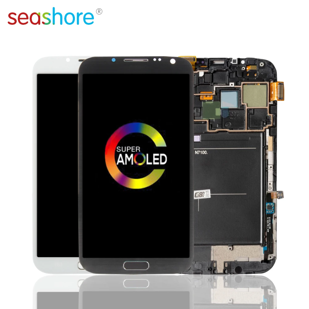 Оргина для Samsung N7100 ЖК сенсорный Dcreen панель Galaxy Note2 дисплей N7105 моря телефона