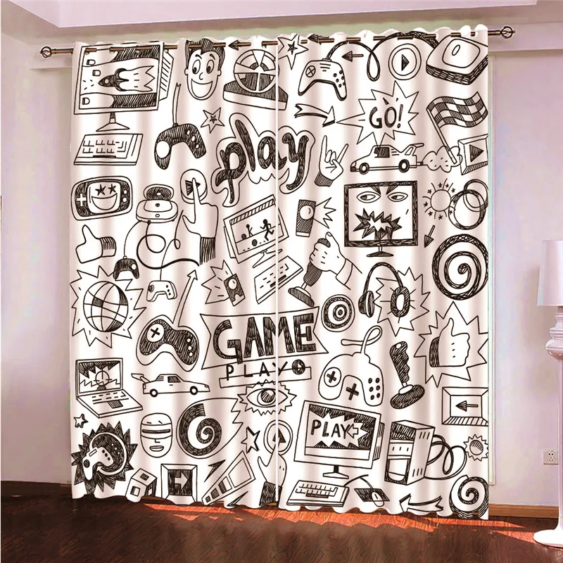 Геймпад для видеоигр 2 панели/комплект оконные занавески тканевые затемняющие