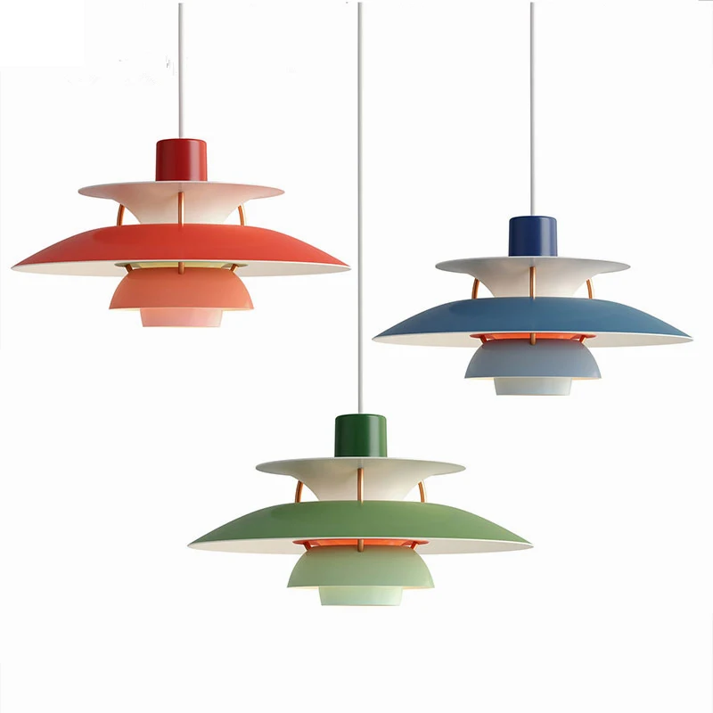 Nordic PH5 Creative Led Penddant Lights for Bedroom Living Room Kitchen Modern Decor Lamp Fixtures Vintage Luminaire Suspension