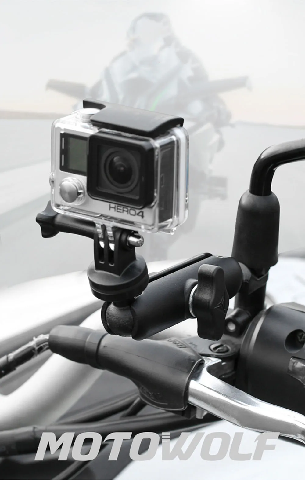 ACCNIC мотоцикл велосипедный руль камера крепление рельса для Gopro Hero SJCAM Yi контур Микро карта держатель камеры для Canon Nikon