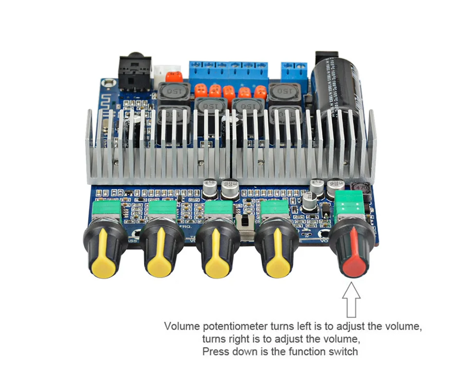AIYIMA TPA3116 50 Вт* 2+ 100 Вт Bluetooth цифровой усилитель мощности собранная плата TPA3116D2 HIFI 2,1 Сабвуфер басовая плата с чехлом