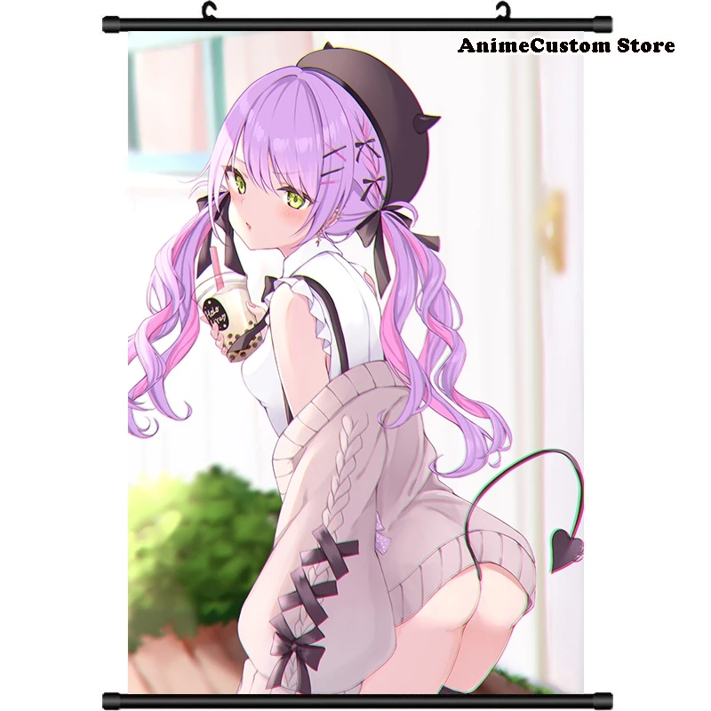 Игра Hololive YouTube Tokoyami Towa HD настенный свиток рулонная картина постер подвесной Декор