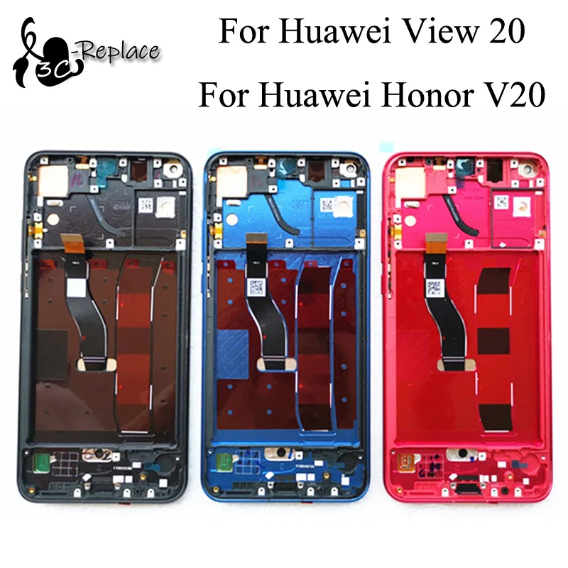 Оригинальный черный/синий 6 4 дюймов для Huawei Honor V20 / View 20 ЖК дисплей + сенсорный