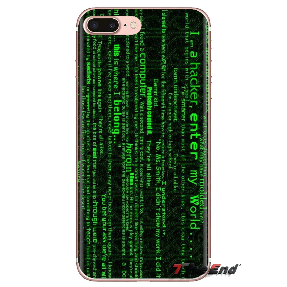 Hacker Computer code TPU Transparent Cover Bag For HTC One U11 U12 X9 M7 M8 A9 M9 M10 E9 Plus Desire 630 530 626 628 816 820 830 |
