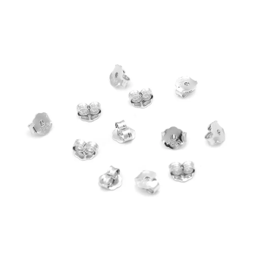 Doreen Box 10 пар 925 пробы серебряные наушники Стопперы серьги DIY фурнитура бабочка