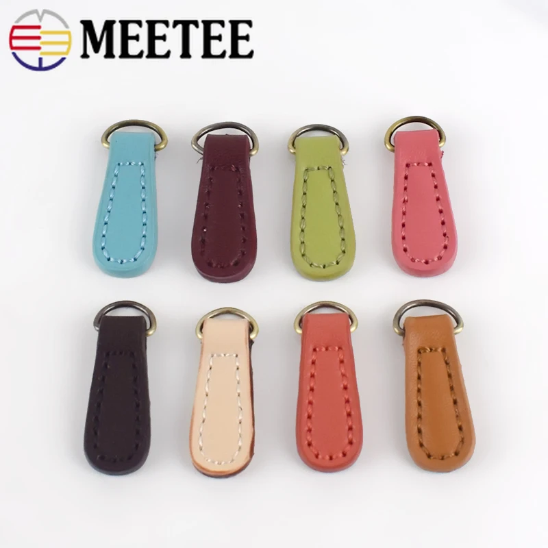 Meetee 10 шт. 1 4*4 см двухслойная воловья молния Съемник Молния головка замка DIY ручной