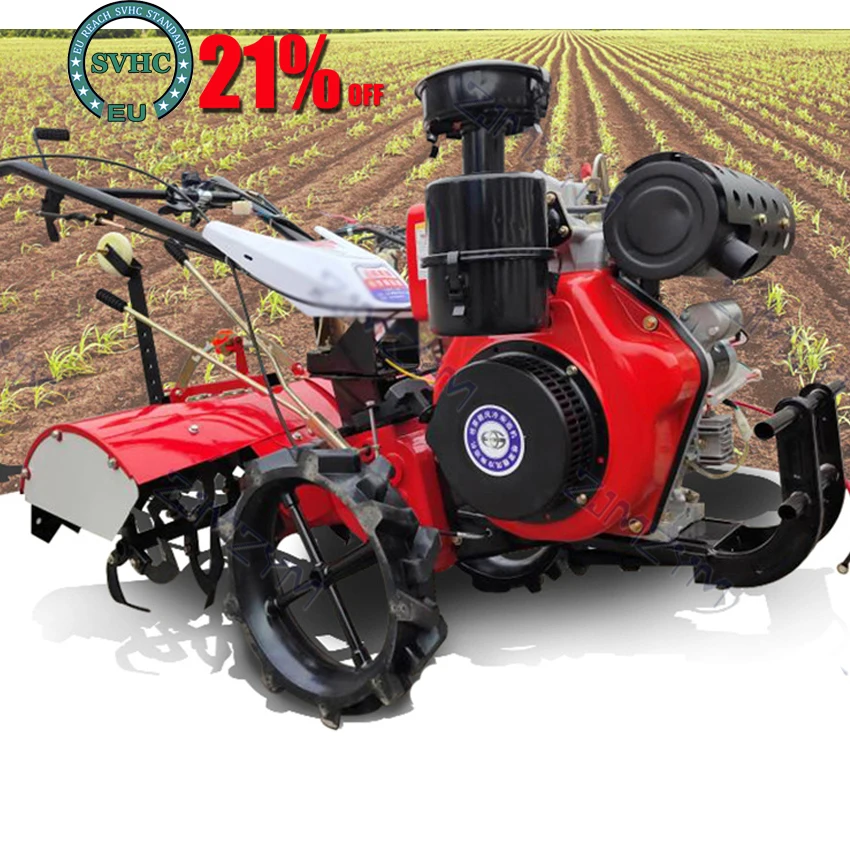 

Multifunctional agricultural gasoline small plow ditching machine orchard diesel household rotary cultivator