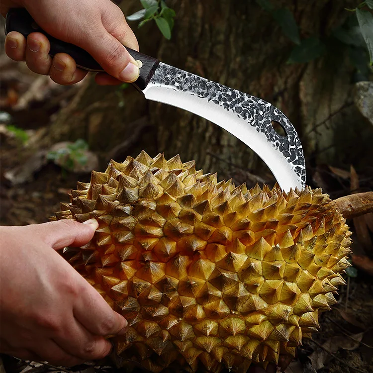Forged Durian Peeling Knife Portable Hammer Small Machete Sickle Personalized Outdoor Camping Sugar Cane | Инструменты