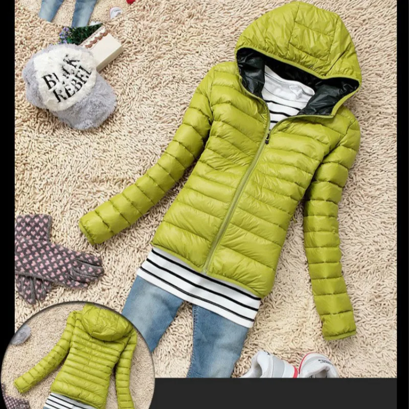 

Long-Sleeved for Women Hooded Thin Cotton-Padded Jacket Quilted Cotton Cloth Cotton-Padded Clothes Short Coat for Women